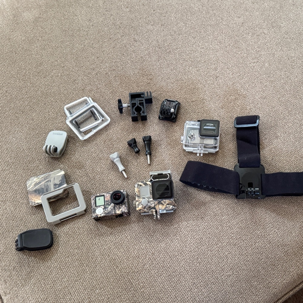 GoPro Camera Set with Camo and Clear Accessories